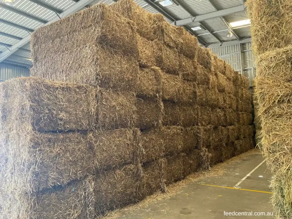 Stack of large bales